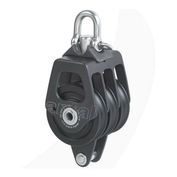 Antal Dreifachblock mit Wantenspanner 50 mm (10 mm Leine)