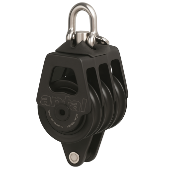 Pulley Antal Triple Block with Becket 70mm for 12mm line