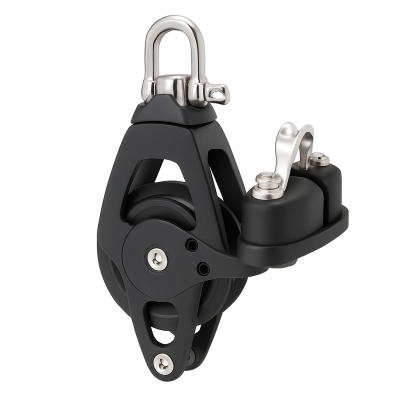 Antal Pulley Single Block with Becket + Cam 70mm for 12mm lines