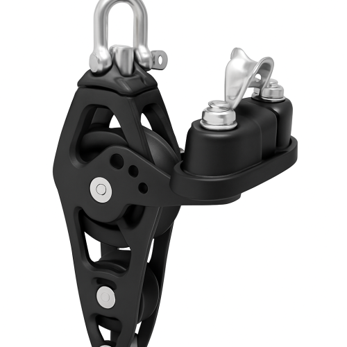 Antal Fiddle Block with Becket + Cam 70mm for 12mm lines