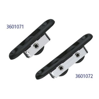 Stainless Pulley Sprenger Fiddle Block with V-cam and Becket 19mm for lines up to 6mm