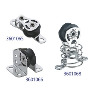 Stainless Pulley Sprenger Fiddle Block with V-cam and Becket 19mm for lines up to 6mm