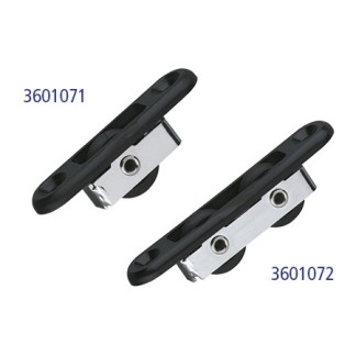 Stainless Pulley Sprenger Fiddle Block with V-cam and Becket 19mm for lines up to 6mm