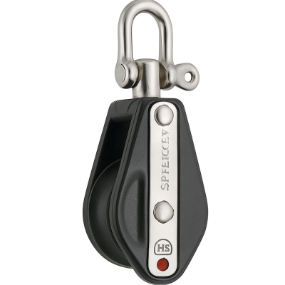 Pulley Single with Beckel Sprenger HS 28mm for 8mm lines