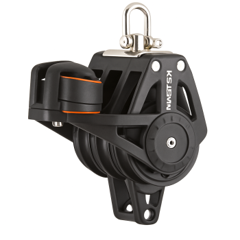 Master Pulley Triple with Becket & Cam Cleat 50mm up to 10mm lines