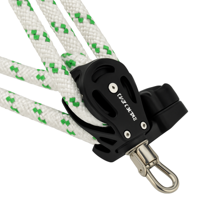 Master Fiddle Pulley with Cam Cleat & Becket 72mm for 12mm lines