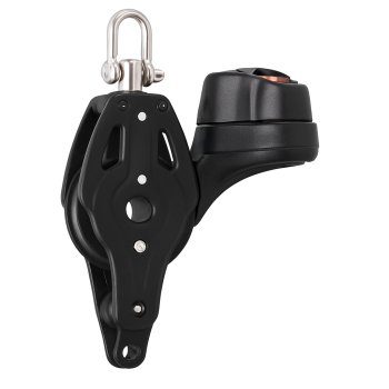 Fiddle Pulley Master Windrider with Cam Cleat & Becket 40mm up to 8mm lines Fiddle Pulley Master Windrider with Cam Cleat & Becket 40mm up to 8mm lines