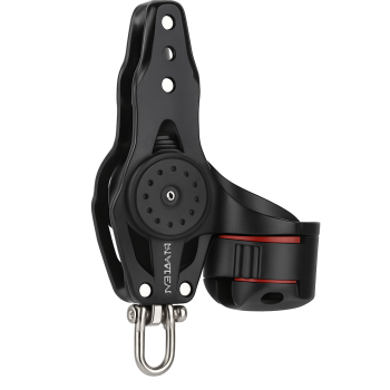 Fiddle Pulley Master Windrider with Cam Cleat & Becket 40mm up to 8mm lines