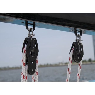 Triple poulie Master Windrider, réas D 57 mm, pour bouts jusqu’à D 10 mm