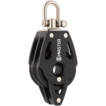 Pulley Master Windrider Double with Becket 75mm for lines up to 14mm