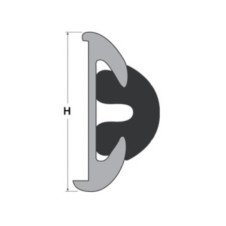 Rub Rail Fendering Profile H56 Aluminum