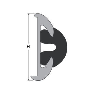 Rub Rail Fendering Profile H56 Aluminum