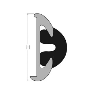 Rub Rail Fendering Profile H56 Aluminum
