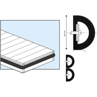 PVC Dock Fender H90mm x 3mt PVC Dock Fender H90mm x 3mt