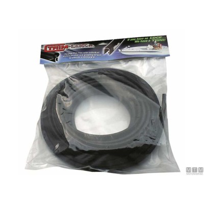 Trim-Lok Edge Trim - Black, 7.0 to 8.5 mm Thickness, 14.5 mm A1, 16.5 mm L, 15 m Length