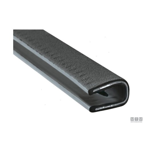 Trim-Lok Edge Trim - Black, 7.0 to 8.5 mm Thickness, 14.5 mm A1, 16.5 mm L, 15 m Length