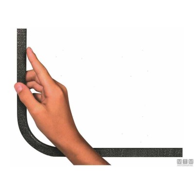 Trim-Lok Edge Trim - Black, 7.0 to 8.5 mm Thickness, 14.5 mm A1, 16.5 mm L, 15 m Length