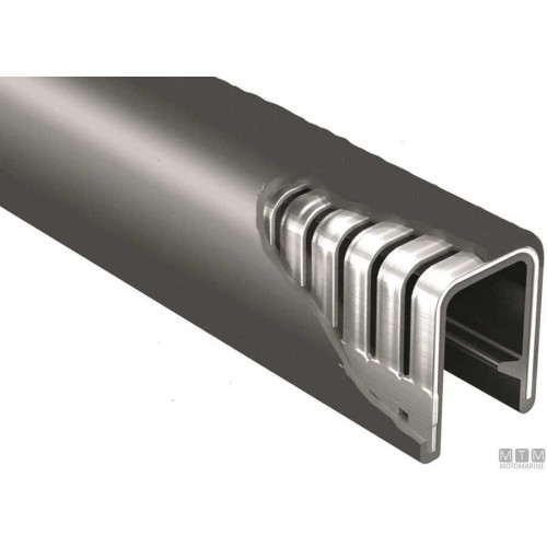 Trim-Lok Edge Trim - Black, 7.0 to 8.5 mm Thickness, 14.5 mm A1, 16.5 mm L, 15 m Length