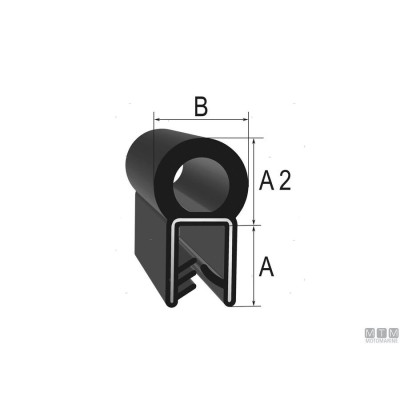 Dichtungsprofil Trim-lok 2,0 bis 7,0mm x 15mt Dichtungsprofil Trim-lok 2,0 bis 7,0mm x 15mt
