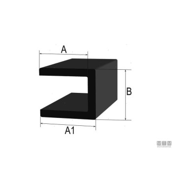 Fendering Profile Black Round 3.5 to 5.5mm 15mt Fendering Profile Black Round 3.5 to 5.5mm 15mt