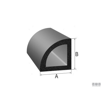 Dichtungsprofil Delta 16 x 16 mm x 15 m Dichtungsprofil Delta 16 x 16 mm x 15 m
