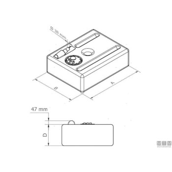 Réservoir à carburant Can-SB, 188 l
