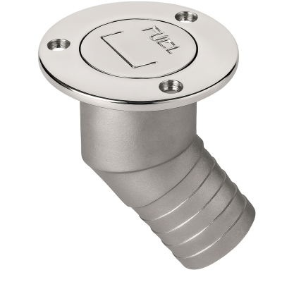 Stainless Fuel Filler 45º for 50mm hose Stainless Fuel Filler 45º for 50mm hose