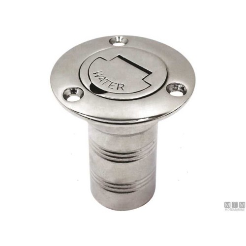 Stainless Water Filler : Hose 38mm , Flange 75mm Stainless Water Filler : Hose 38mm , Flange 75mm