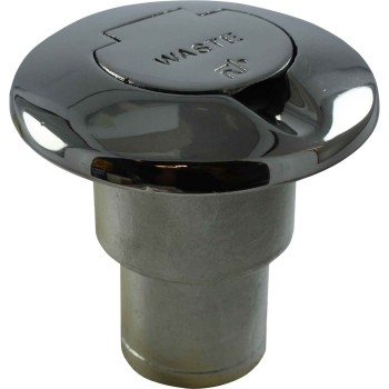 Stainless Steel Waste Deck Filler 4Dek for 38mm Hose