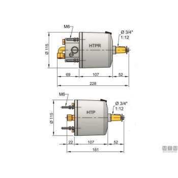 Hydraulic Cylinder Vetus mtc 30