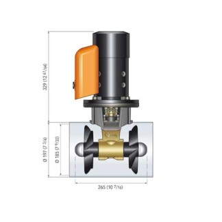 Bow Thruster Quick Double Propeller BTQ 185-85  12v