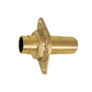 Tube d’étambot en bronze avec bride, 35 x 48 mm