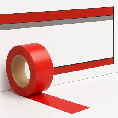 Waterline Tape Red 25mt x H45mm Waterline Tape Red 25mt x H45mm