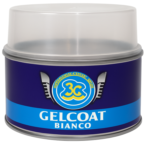 3C Gelcoat with Paraffin - 0.50 kg Can - White