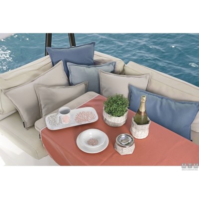 Set of 2 Aruba Waterproof Cushions - 45x45 cm - Blue Set of 2 Aruba Waterproof Cushions - 45x45 cm - Blue