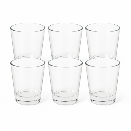 Shot Glass Set - Diameter 4.7 cm x Height 7.6 cm, Pack of 6