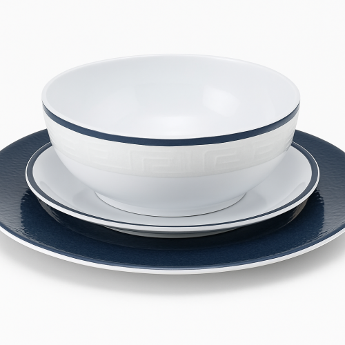 Ensemble de Assiettes Plates MB Living - 6 Pièces Ensemble de Assiettes Plates MB Living - 6 Pièces