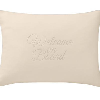 Polyester Cushion MB Welcome 40 x 60cm Ecru Polyester Cushion MB Welcome 40 x 60cm Ecru