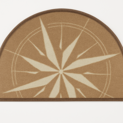 Tapis ronds Rosewind couleur marron dim 70 x 50 cm Tapis ronds Rosewind couleur marron dim 70 x 50 cm