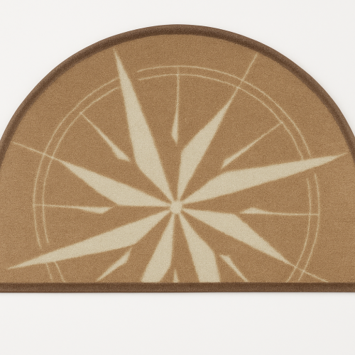 Tapis ronds Rosewind couleur marron dim 70 x 50 cm Tapis ronds Rosewind couleur marron dim 70 x 50 cm