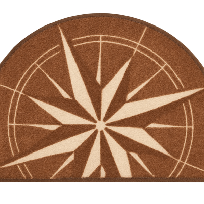 Tapis ronds Rosewind couleur marron dim 70 x 50 cm Tapis ronds Rosewind couleur marron dim 70 x 50 cm