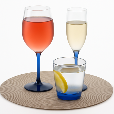 Ensemble de Verres à Champagne MB Ecozen Bleu Ensemble de Verres à Champagne MB Ecozen Bleu