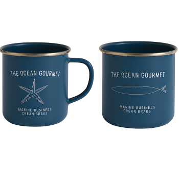 Ensemble de 2 tasses - Ø10 x H9 cm