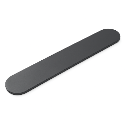 Metallstreifen für magnetische Gläser - Anthrazit Lederoptik (Maße: 50 x 250 x H5 mm)