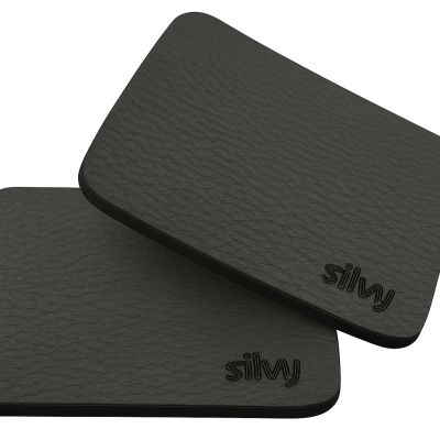 Set of 2 Silwy Black Metal Non-Slip Pads Set of 2 Silwy Black Metal Non-Slip Pads