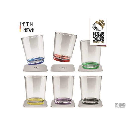 Set 6pz Magnetic Drinking Glasses ( 82 x H100mm)