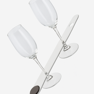 Pair Magnetic Champagne Glasses 70 x H212mm