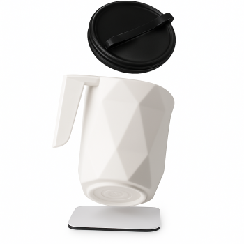 Plastic To-Go Magnetic Handle Cup 350 cc
