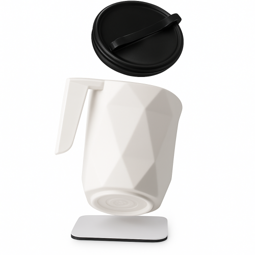 Plastic To-Go Magnetic Handle Cup 350 cc