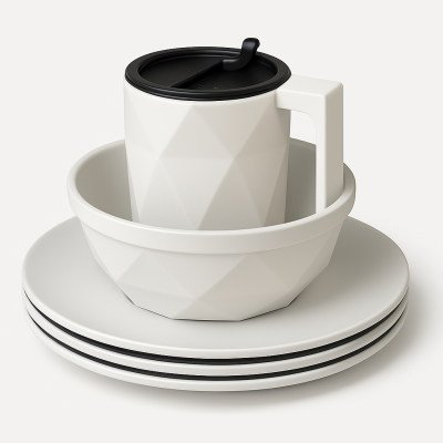 Plastic To-Go Magnetic Handle Cup 350 cc